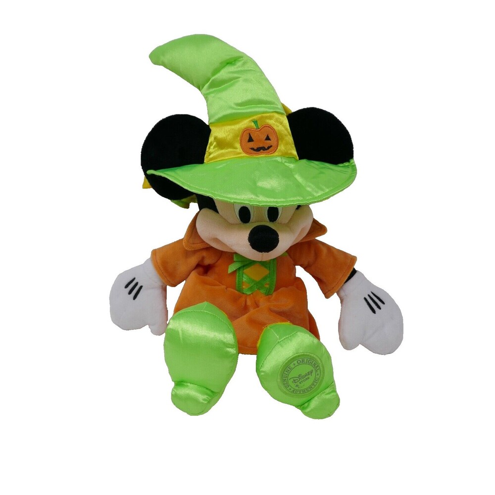 Disney Stores Minnie Mouse Halloween Witch 16" Plush Stuffed Toy